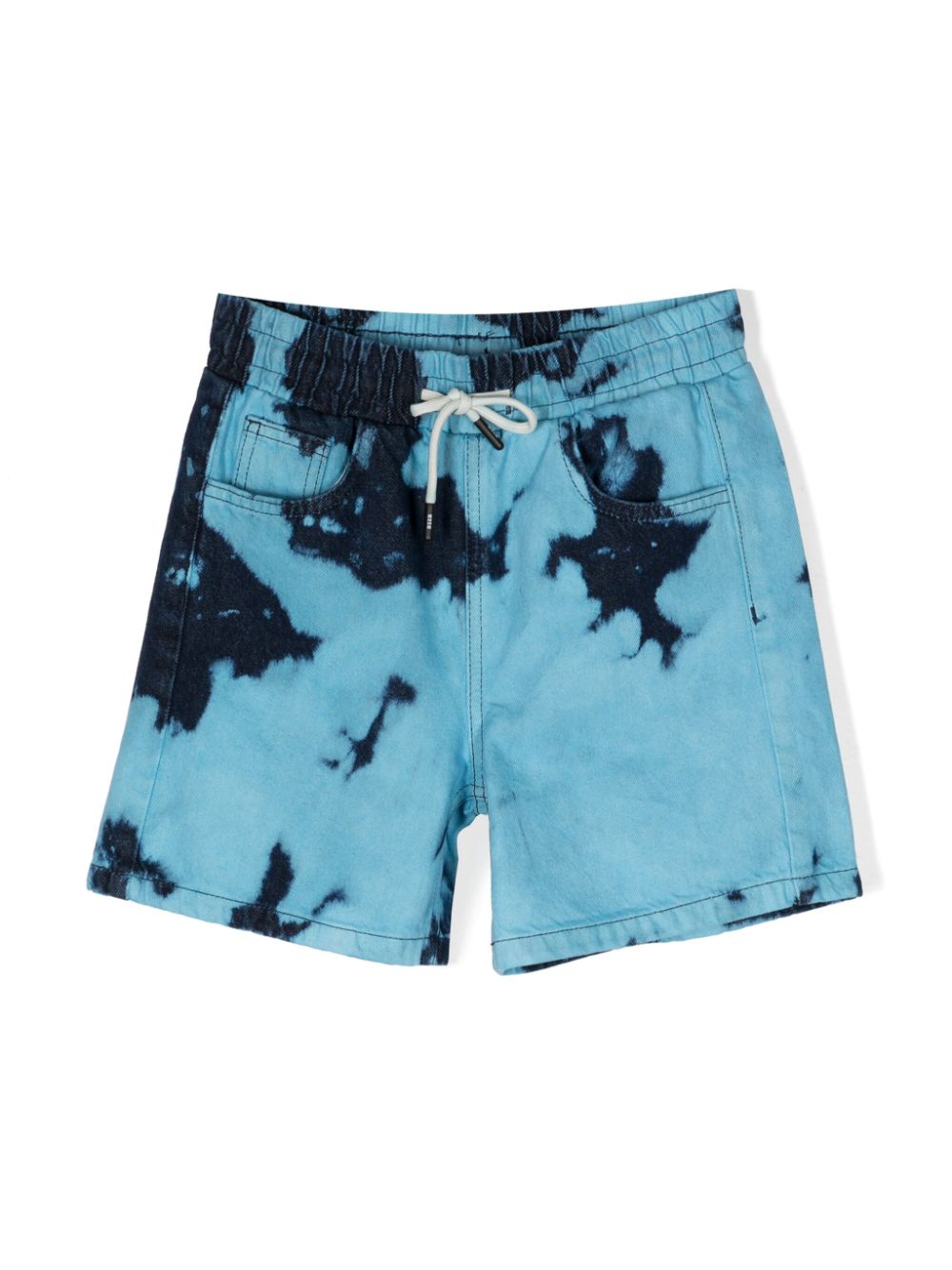 MSGM Kids Jeans-Shorts mit Bleached-Effekt - Blau von MSGM Kids