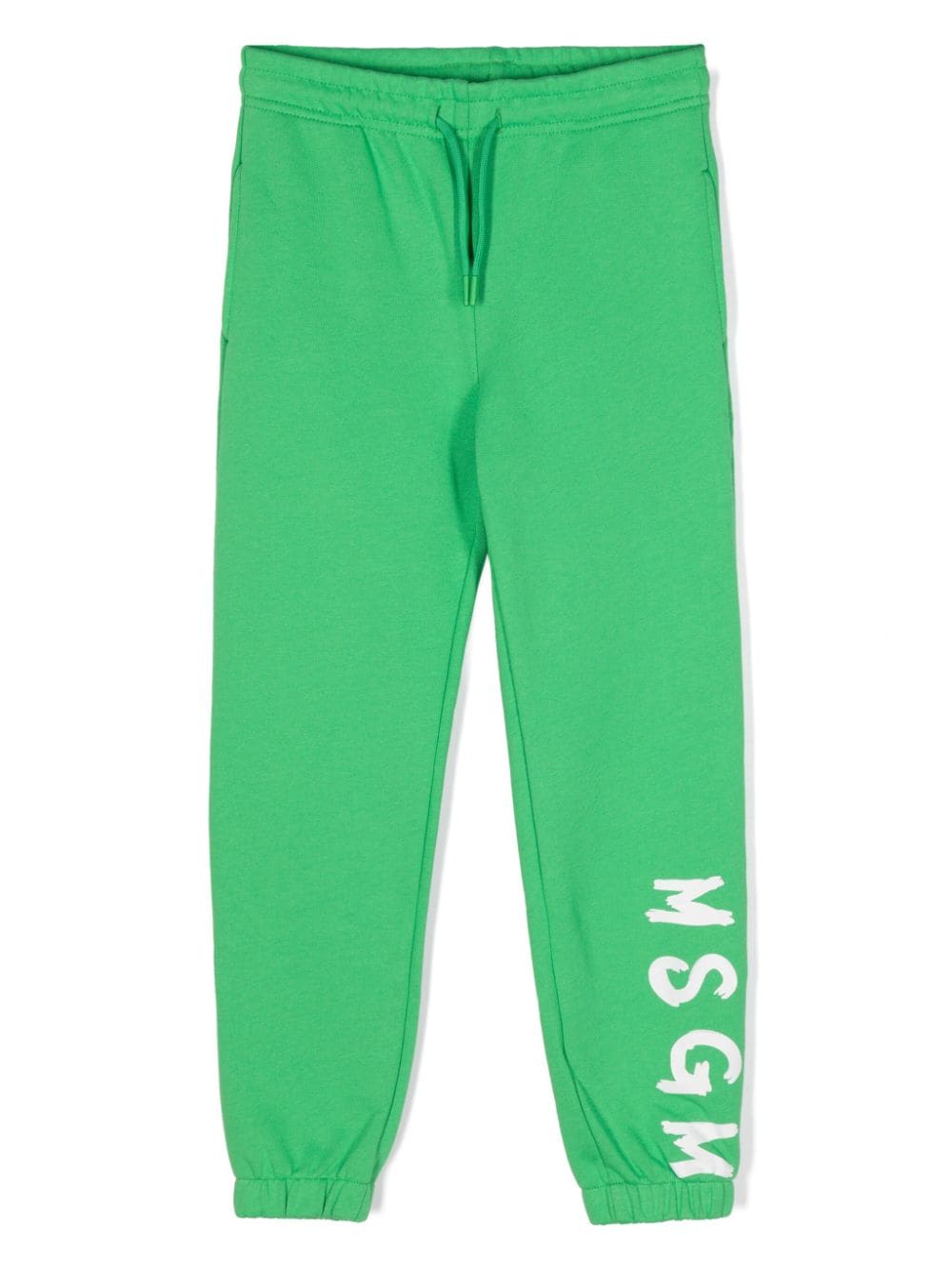 MSGM Kids Jogginghose mit Logo-Print - Grün von MSGM Kids