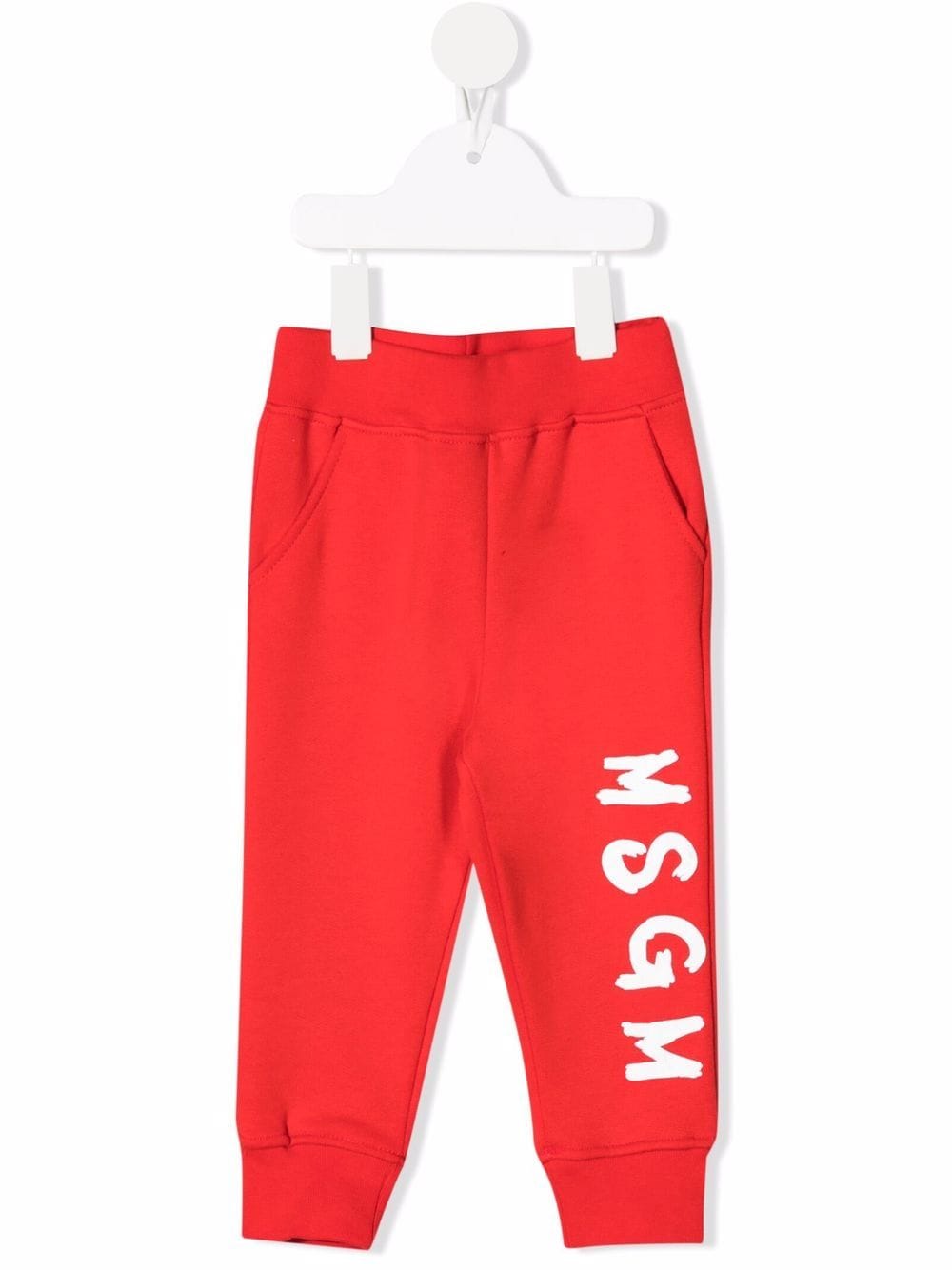 MSGM Kids Jogginghose mit Logo-Print - Rot von MSGM Kids