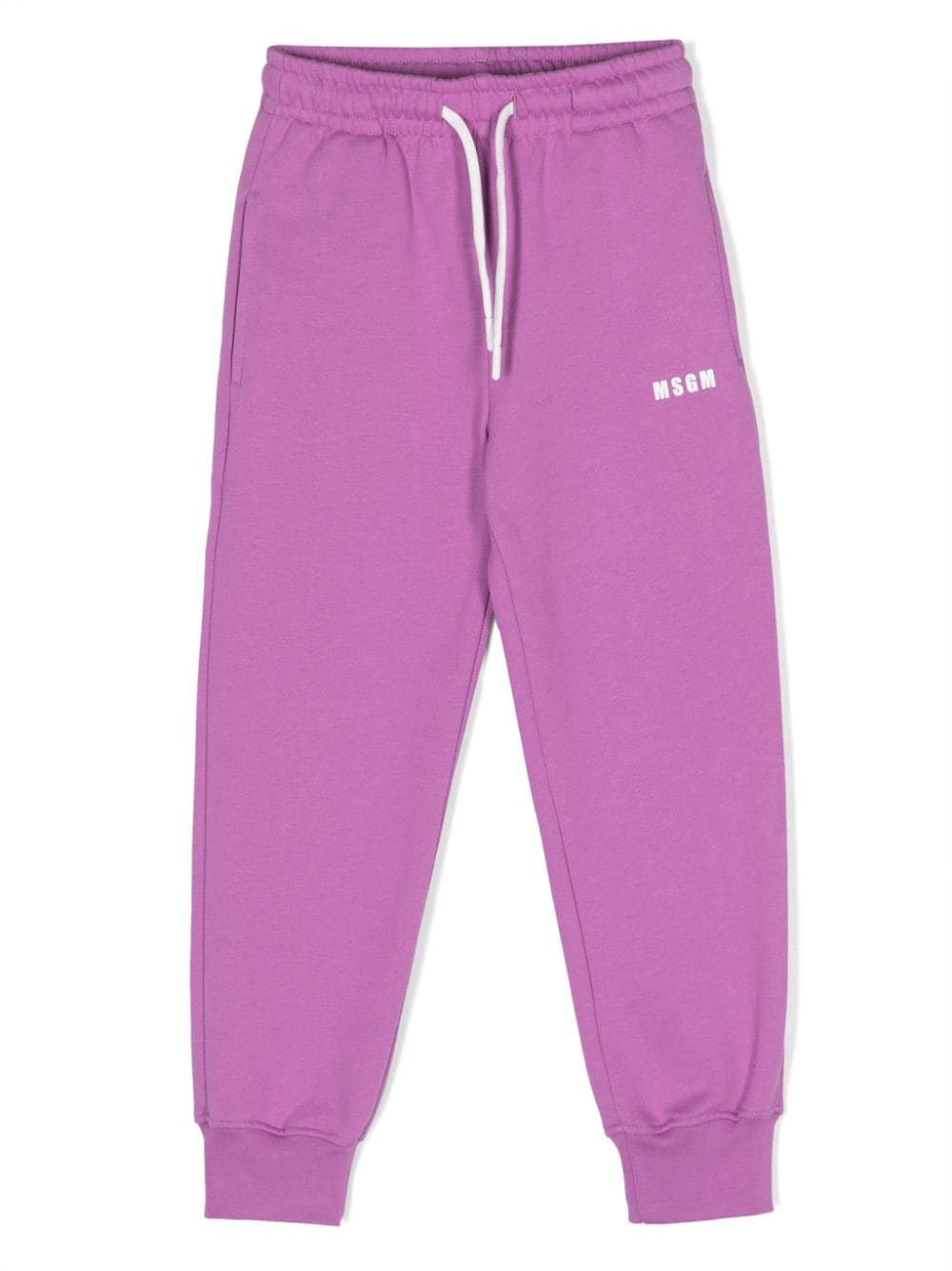 MSGM Kids Jogginghose mit Logo-Print - Violett von MSGM Kids