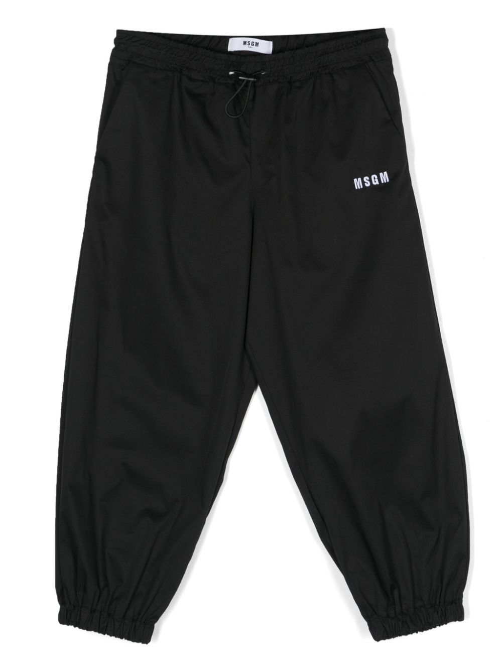 MSGM Kids Jogginghose mit Logo-Stickerei - Schwarz von MSGM Kids