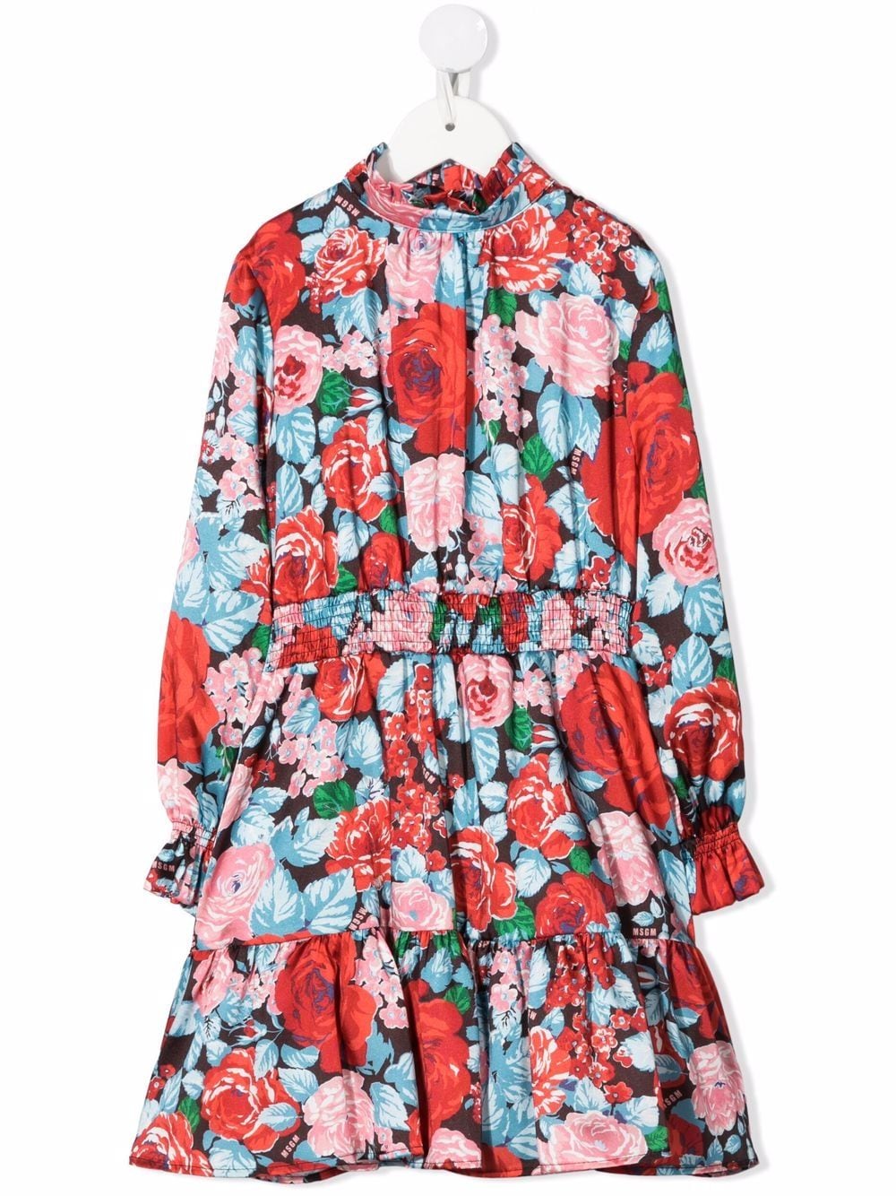 MSGM Kids Kleid mit Blumen-Print - Rot von MSGM Kids