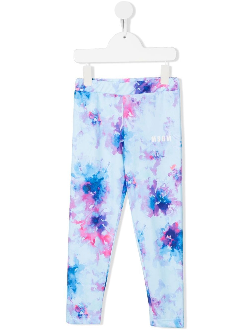 MSGM Kids Leggings mit Batik-Print - Blau von MSGM Kids