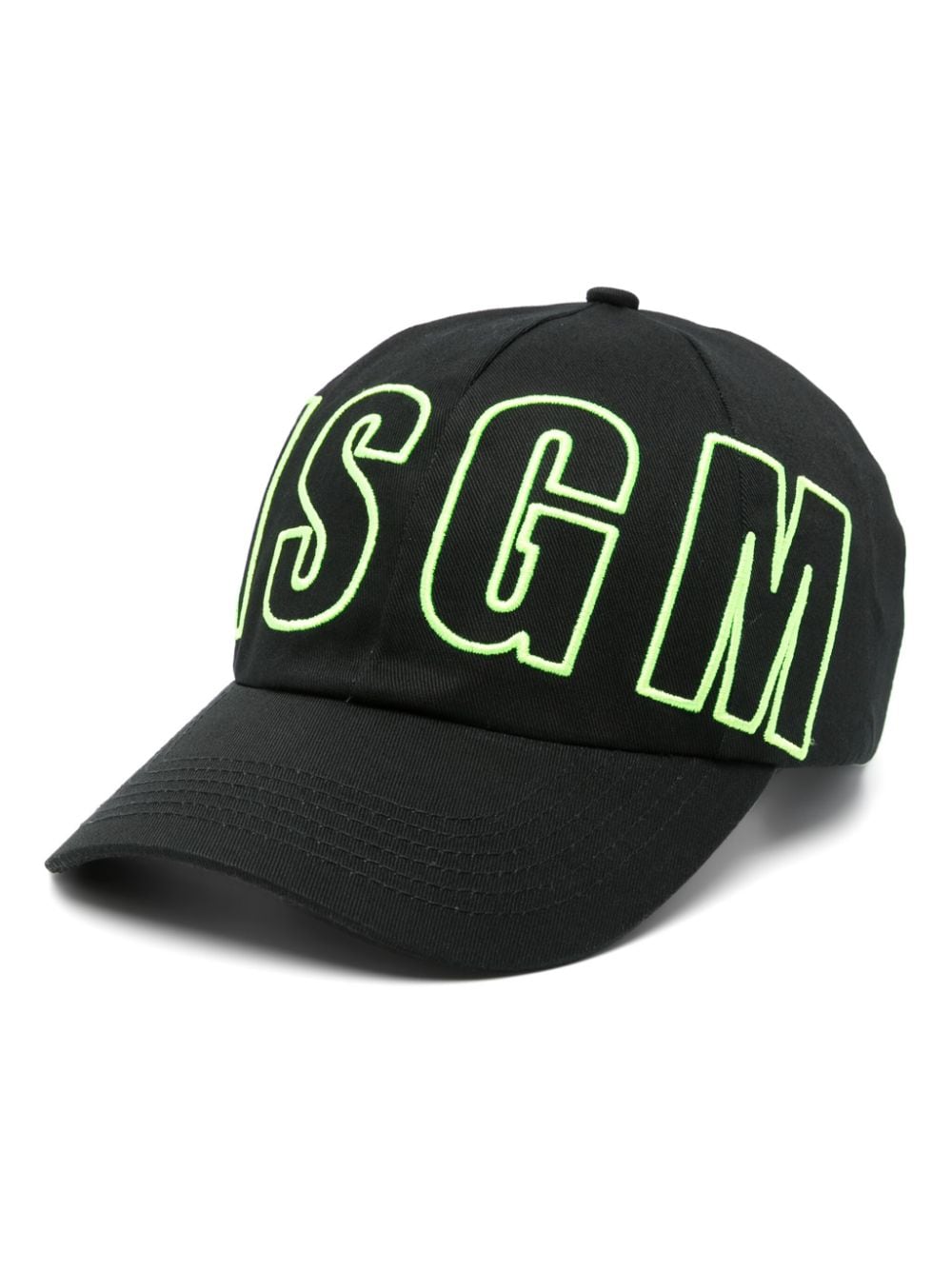 MSGM Kids Mütze mit Logo-Stickerei - Schwarz von MSGM Kids