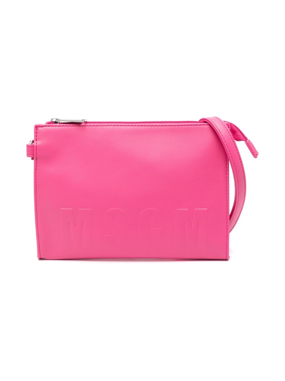 MSGM Kids Schultertasche mit Logo-Prägung - Rosa von MSGM Kids