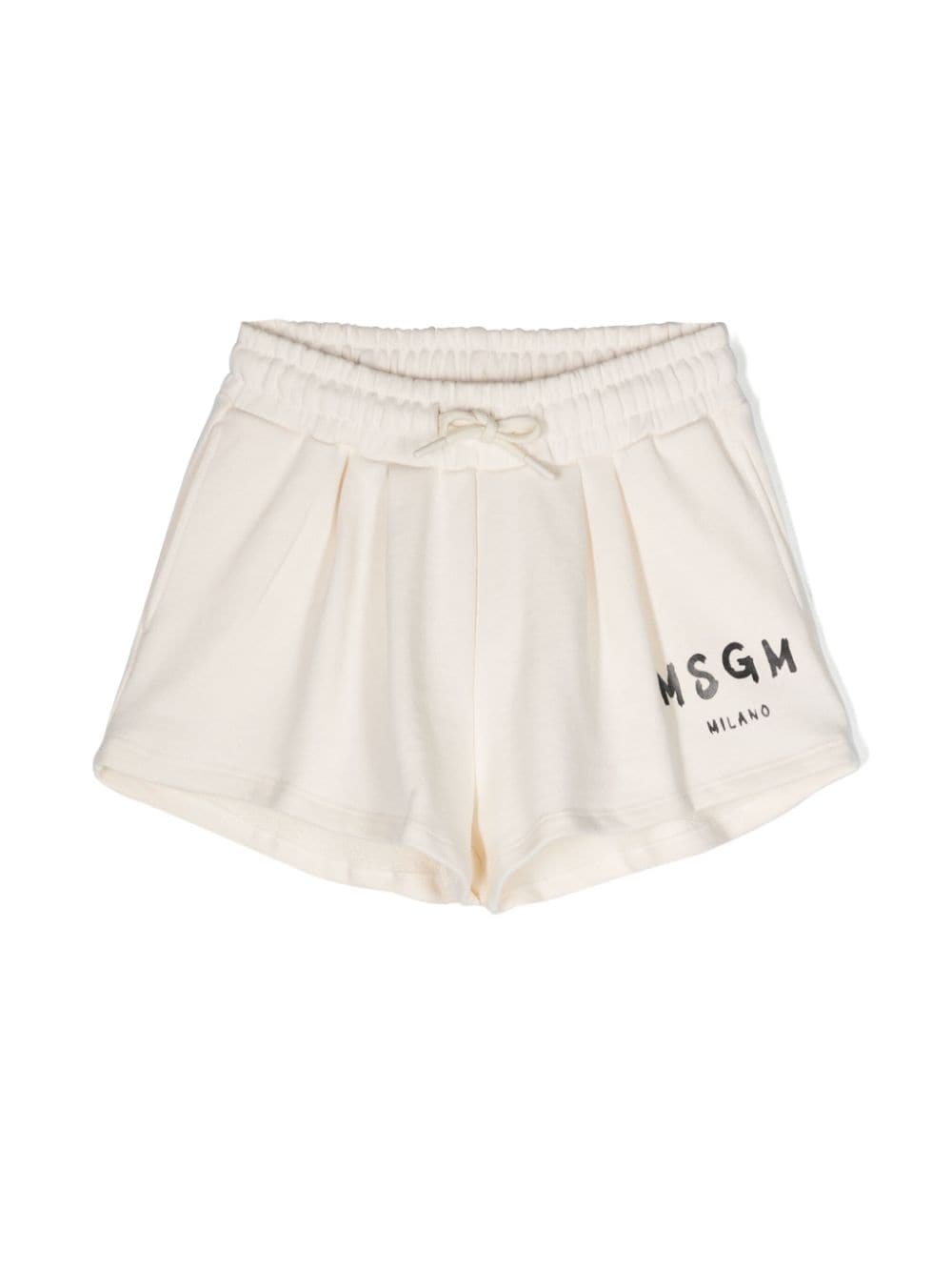 MSGM Kids Shorts mit Logo-Print - Nude von MSGM Kids