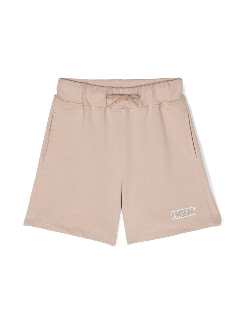 MSGM Kids Shorts mit Logo-Stempel - Nude von MSGM Kids