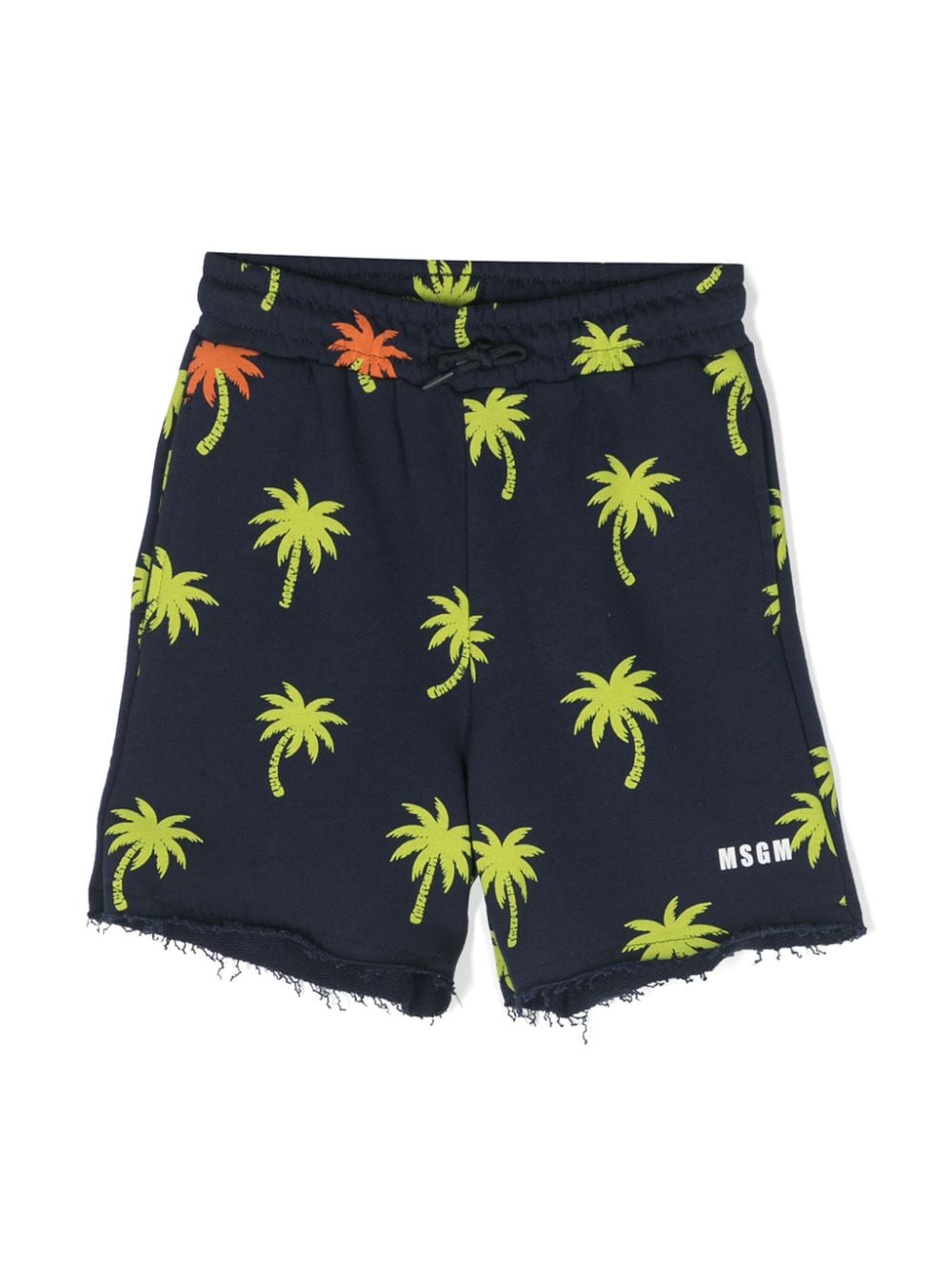 MSGM Kids Shorts mit Palmen-Print - Blau von MSGM Kids