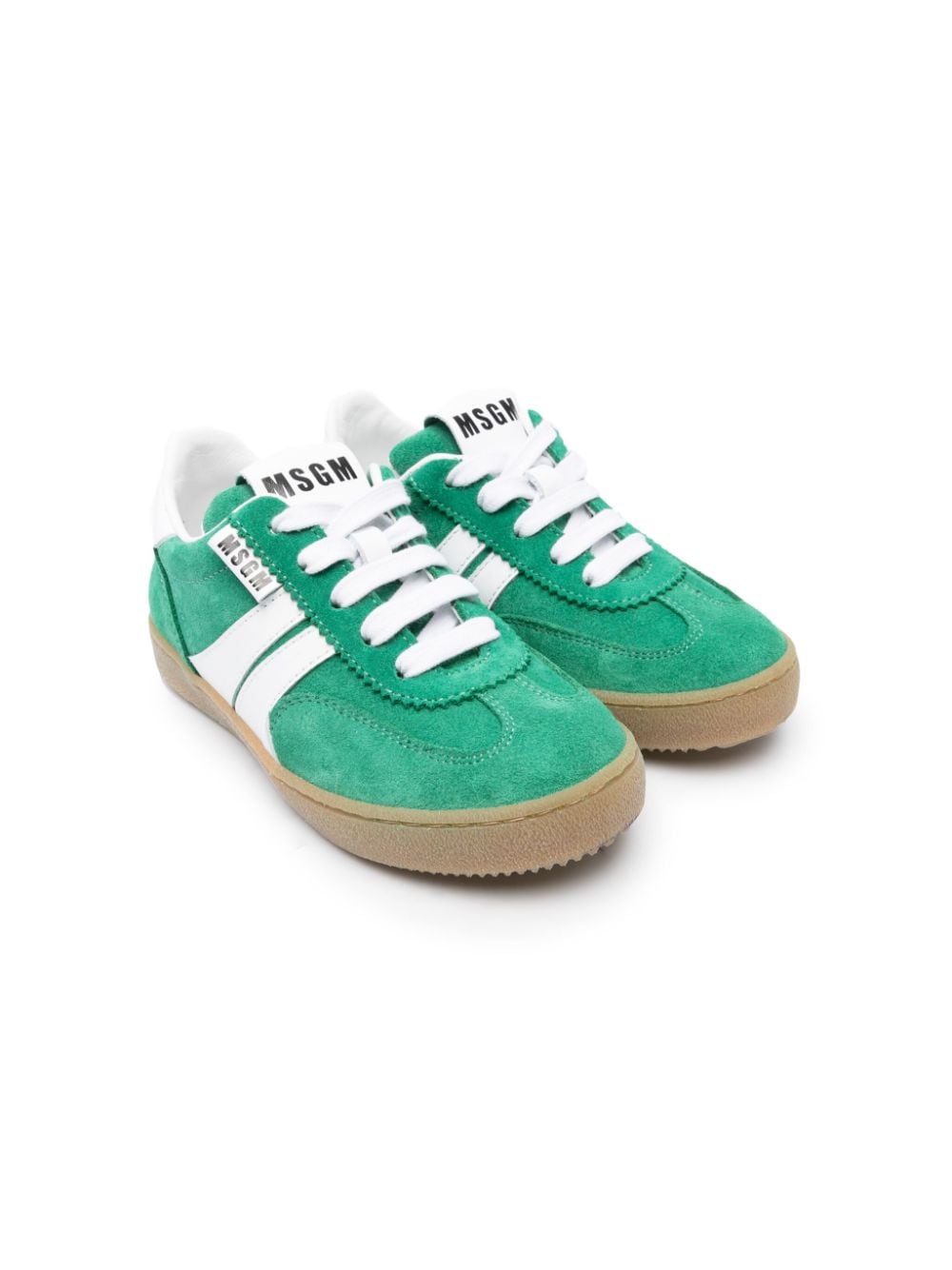 MSGM Kids Sneakers aus Wildleder - Grün von MSGM Kids