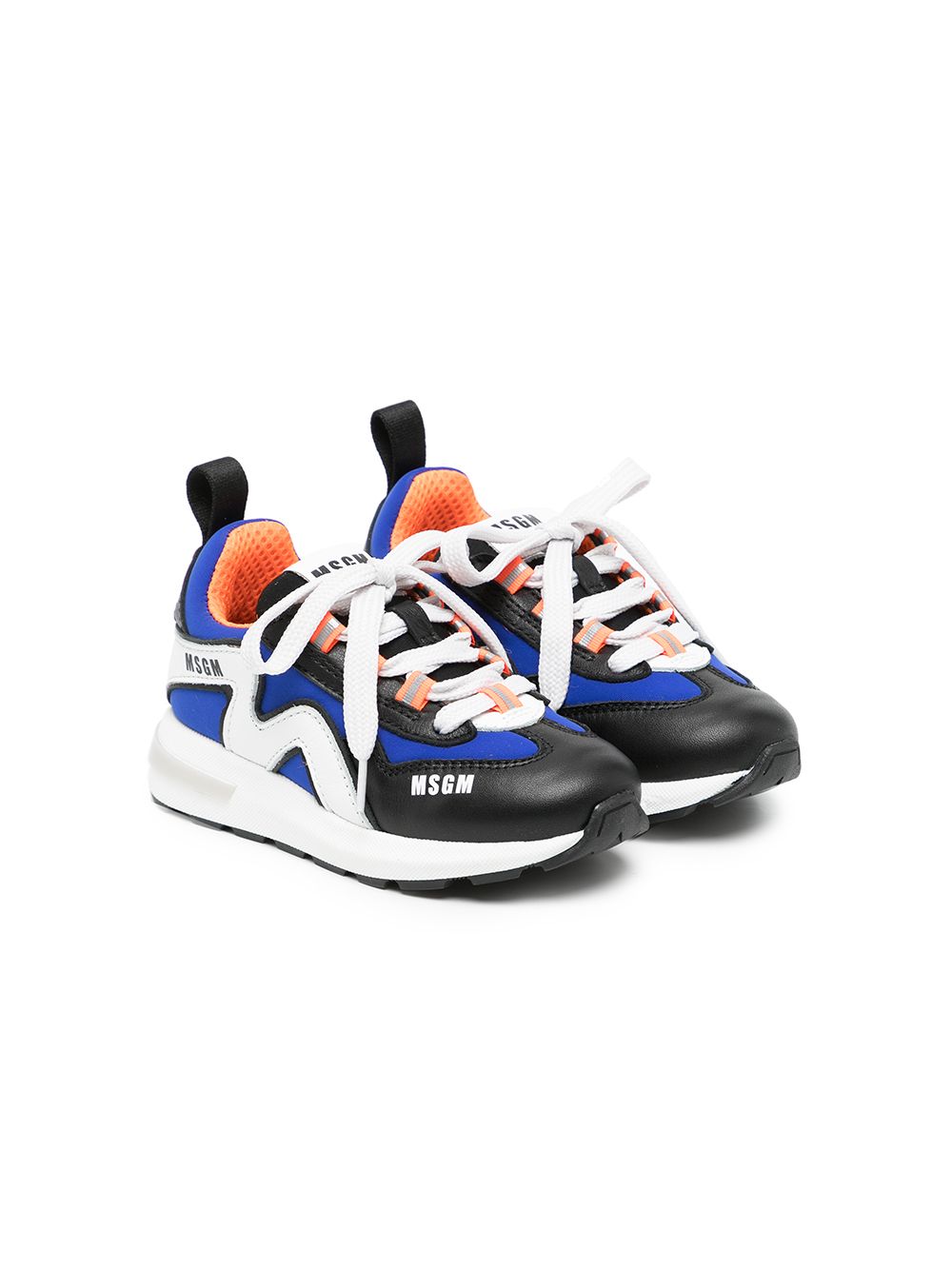 MSGM Kids Sneakers in Colour-Block-Optik - Blau von MSGM Kids