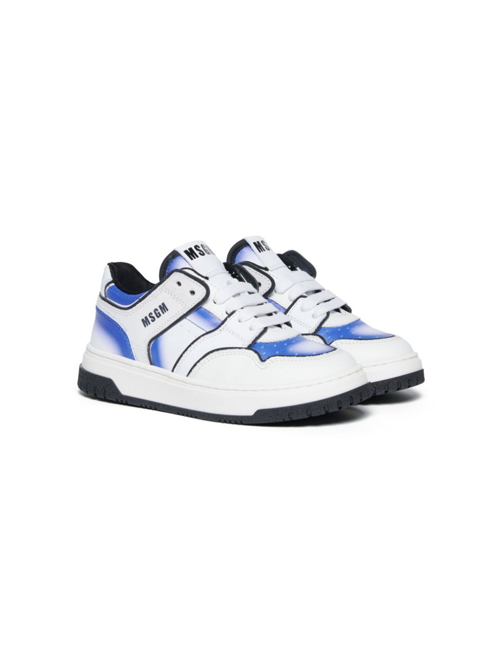 MSGM Kids Sneakers in Colour-Block-Optik - Weiß von MSGM Kids