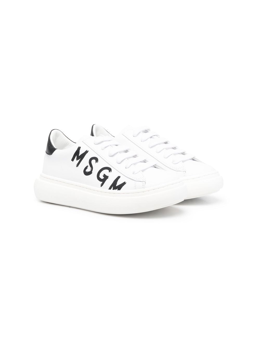 MSGM Kids Sneakers mit Logo-Print - Weiß von MSGM Kids