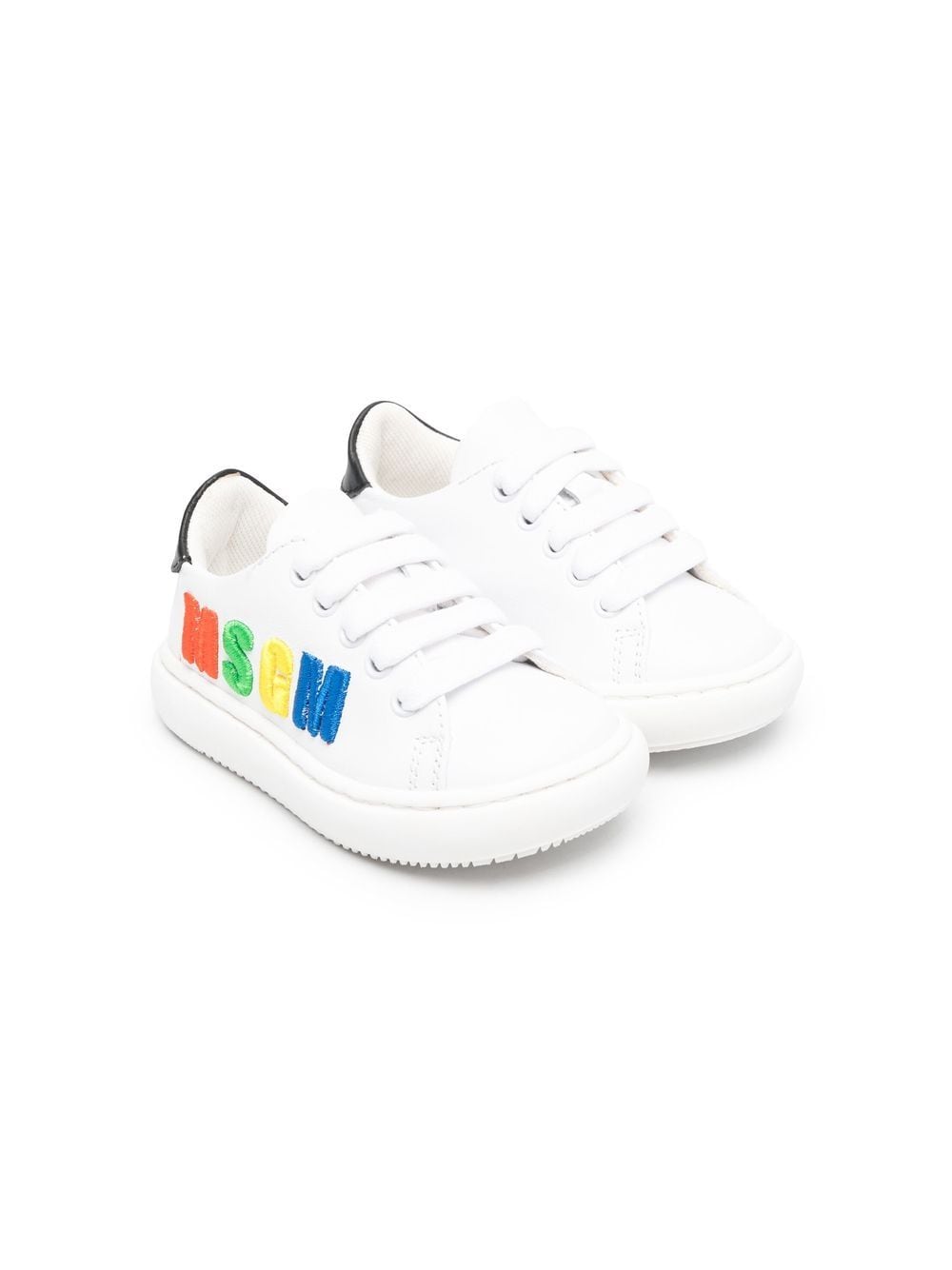 MSGM Kids Sneakers mit Logo-Stickerei - Weiß von MSGM Kids