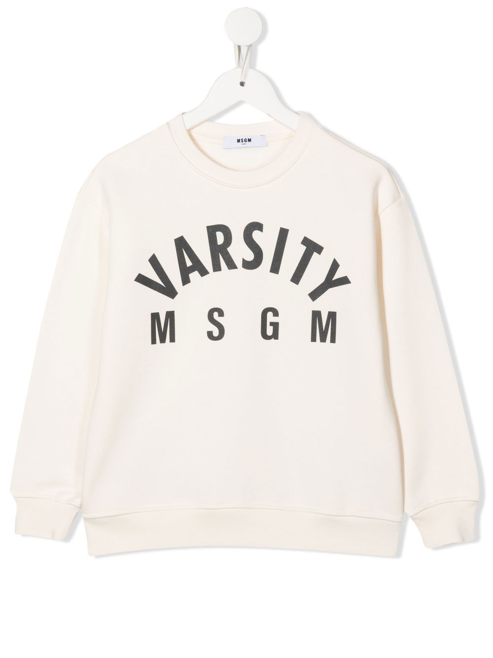 MSGM Kids Sweatshirt im College-Look - Nude von MSGM Kids