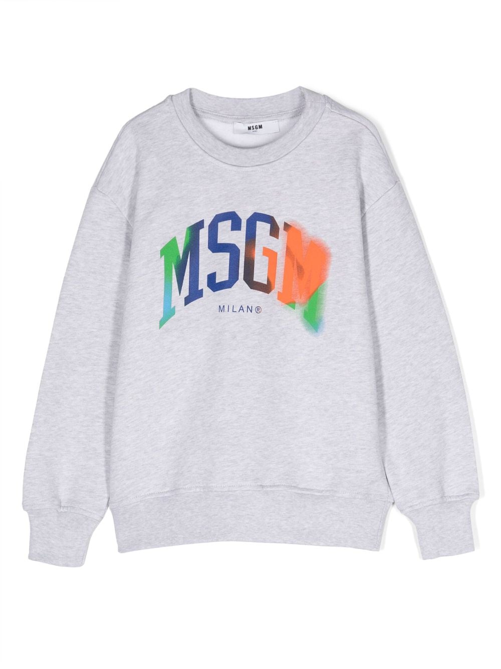 MSGM Kids Sweatshirt mit Logo-Print - Grau von MSGM Kids