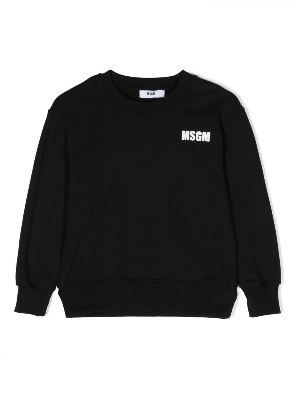 MSGM Kids Sweatshirt mit Logo-Print - Schwarz von MSGM Kids