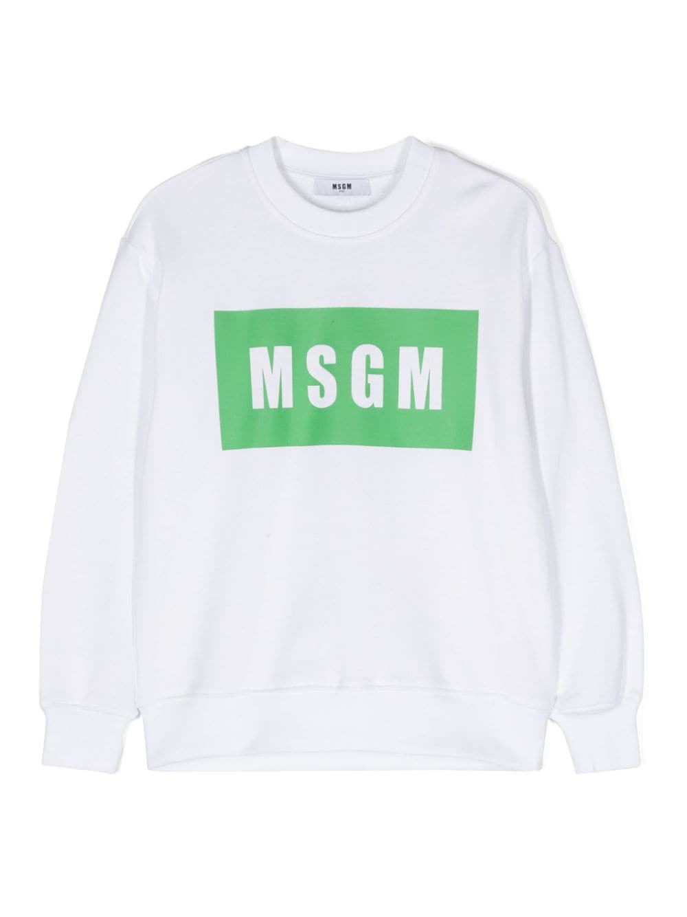 MSGM Kids Sweatshirt mit Logo-Print - Weiß von MSGM Kids