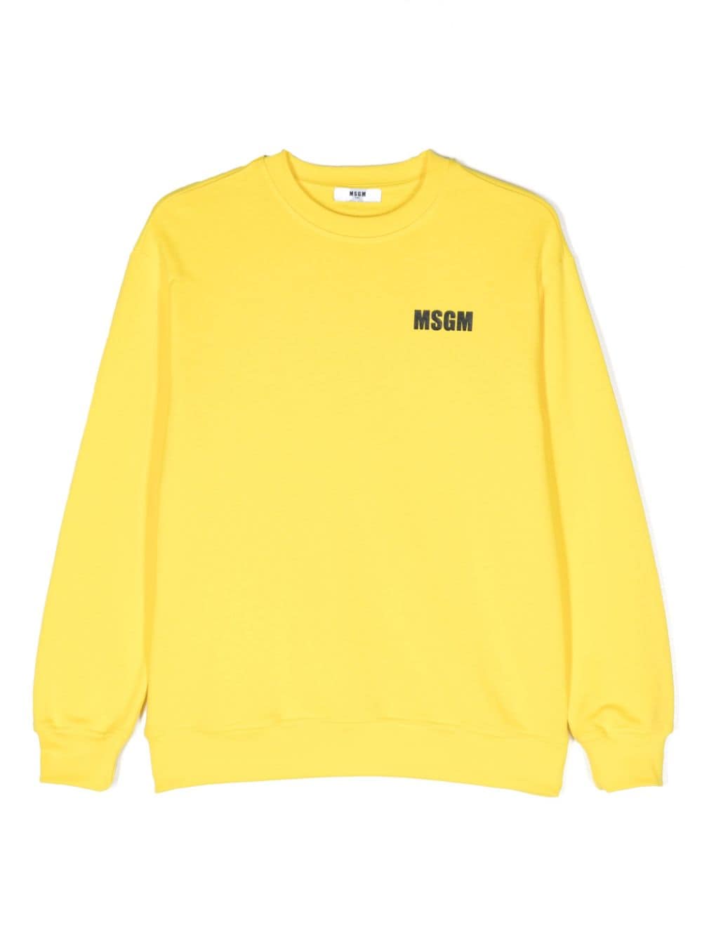 MSGM Kids Sweatshirt mit Slogan-Print - Gelb von MSGM Kids