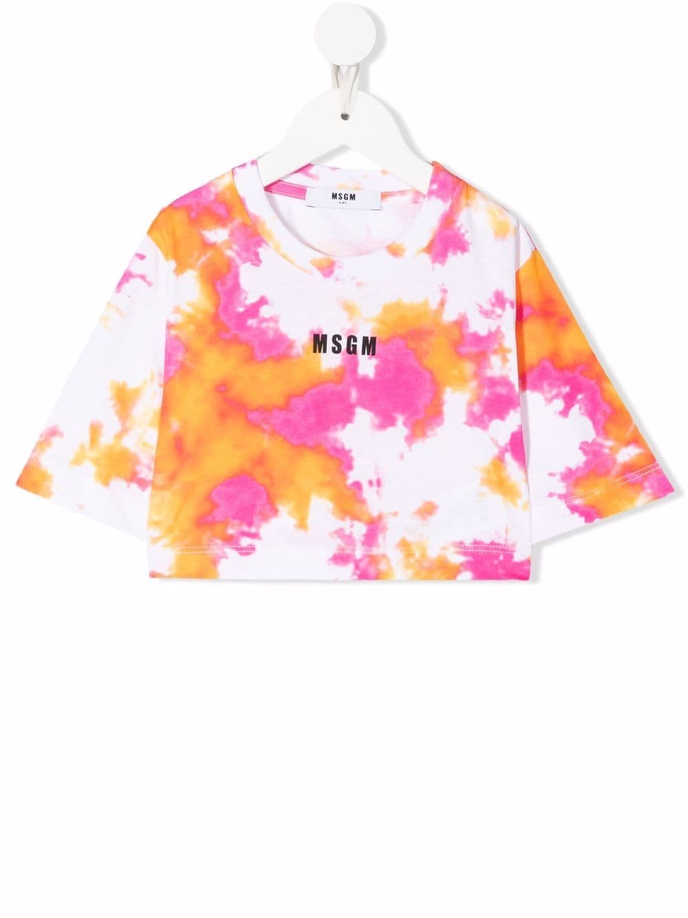 MSGM Kids T-Shirt mit Batikmuster - Weiß von MSGM Kids