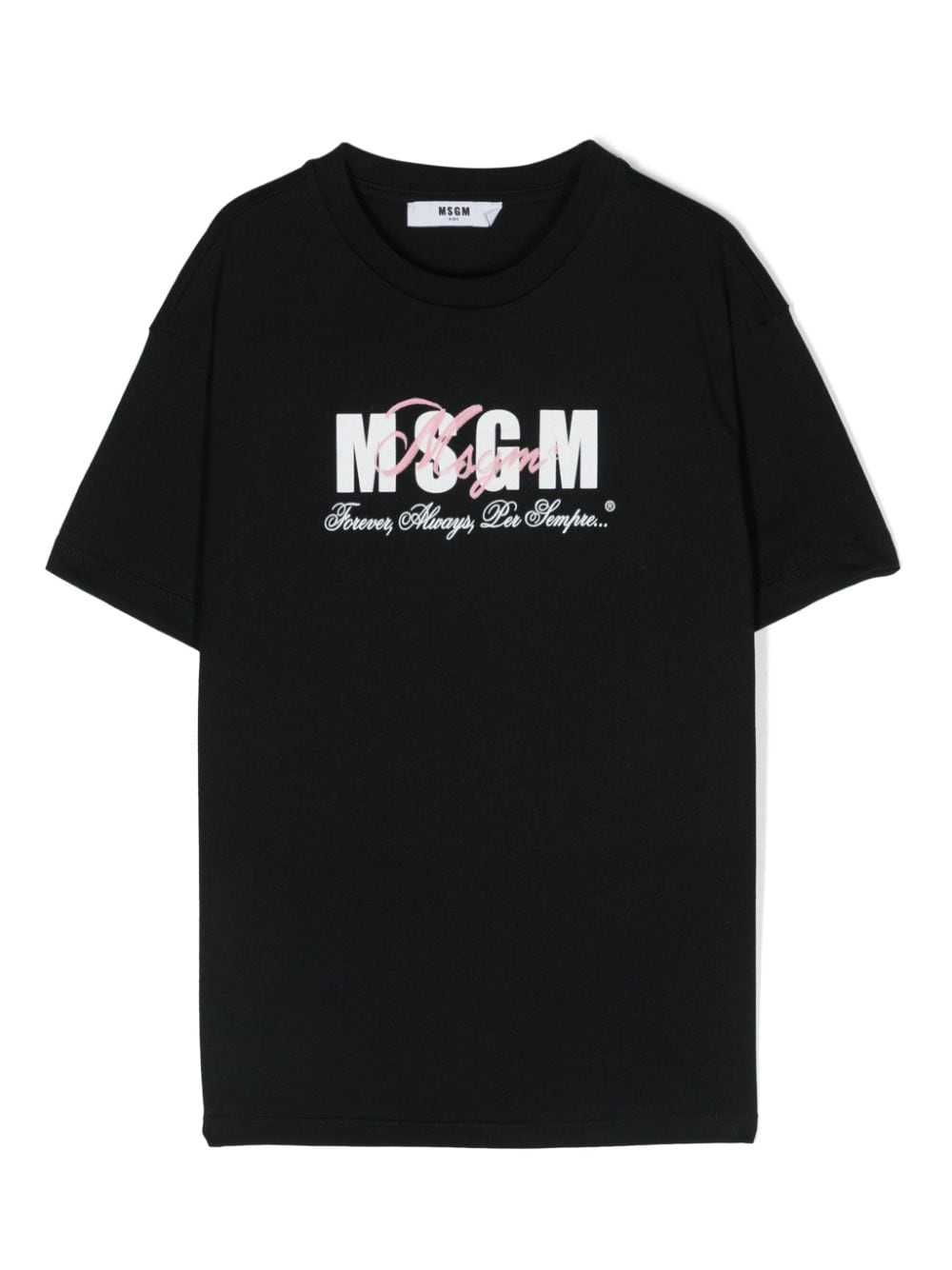 MSGM Kids T-Shirt mit Logo-Print - Schwarz von MSGM Kids