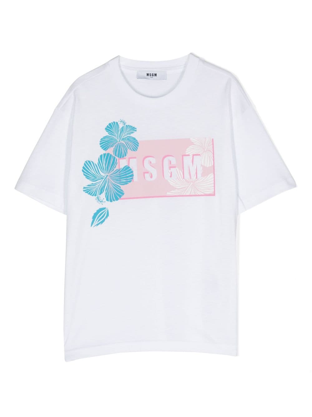 MSGM Kids T-Shirt mit Logo-Print - Weiß von MSGM Kids