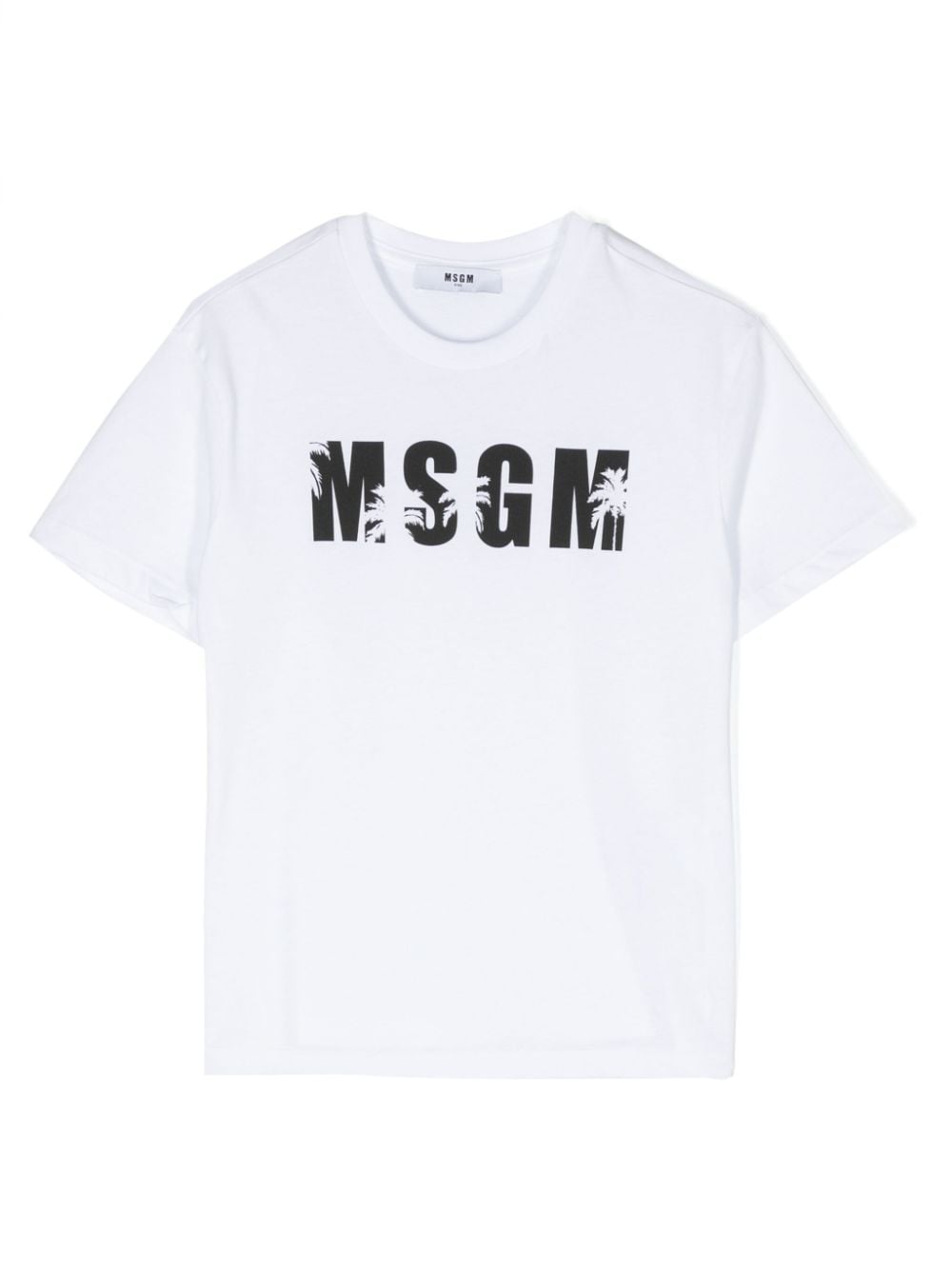 MSGM Kids T-Shirt mit Logo-Print - Weiß von MSGM Kids