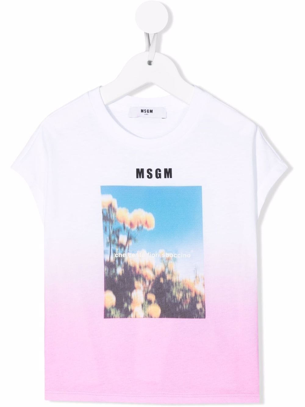 MSGM Kids T-Shirt mit Ombré-Effekt - Weiß von MSGM Kids