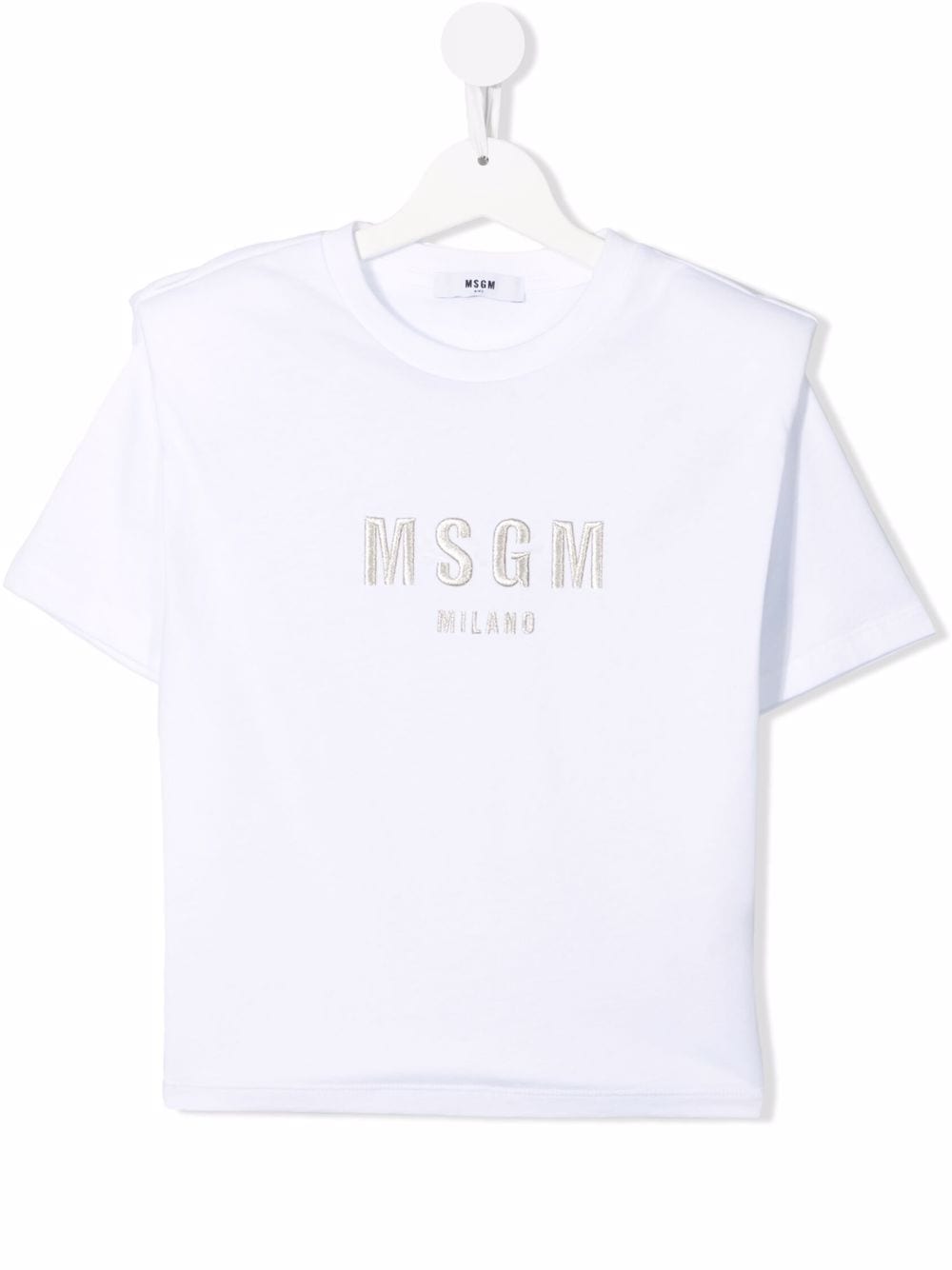 MSGM Kids T-Shirt mit rundem Ausschnitt - Weiß von MSGM Kids