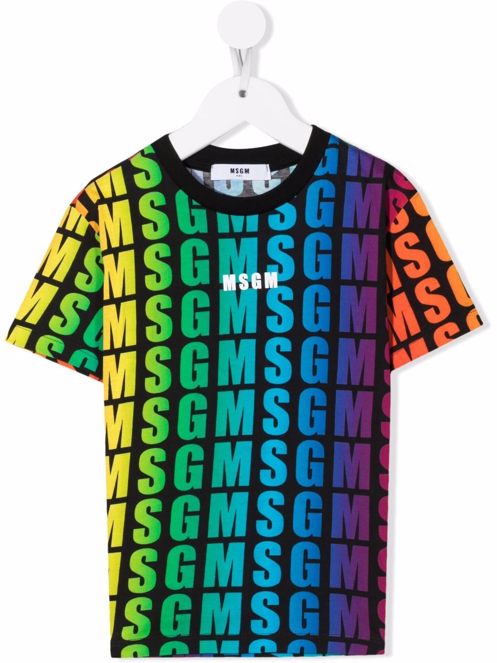 MSGM Kids T-Shirt mit Logo-Print - Blau von MSGM Kids