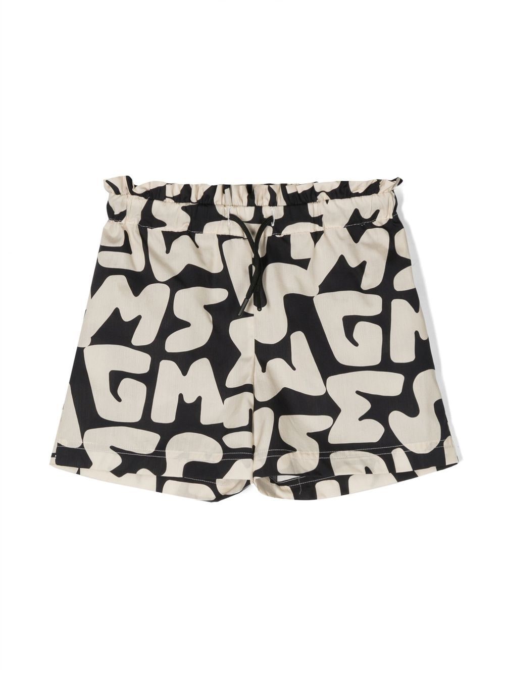 MSGM Kids Shorts mit Logo-Print - Nude von MSGM Kids