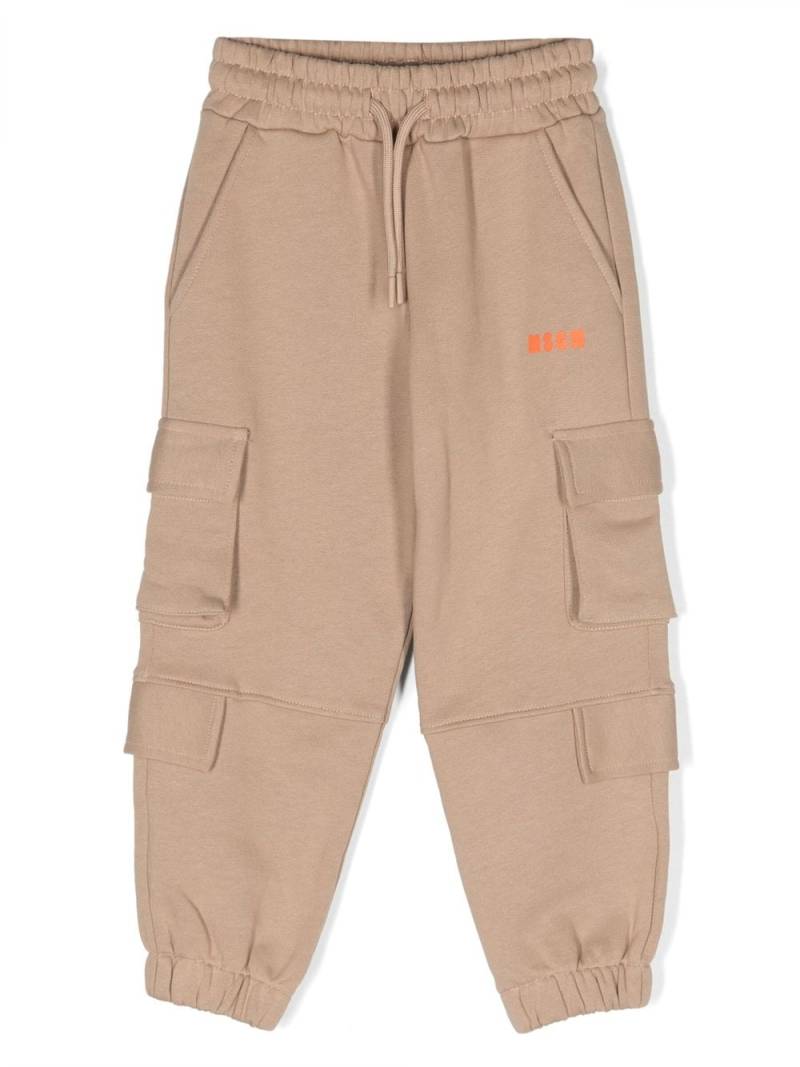 MSGM Kids Jogginghose mit aufgesetzten Taschen - Nude von MSGM Kids