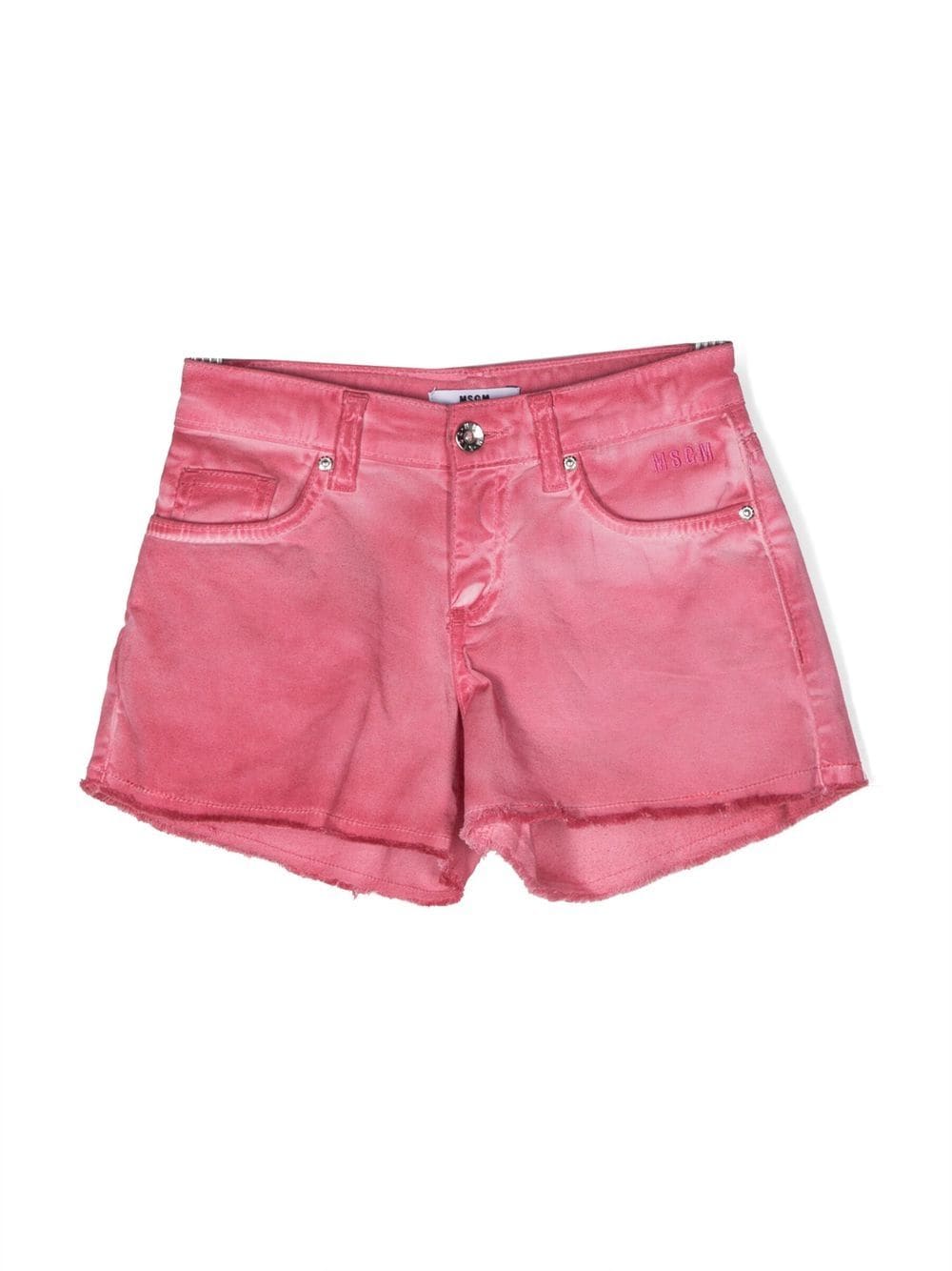 MSGM Kids Jeans-Shorts im Distressed-Look - Rosa von MSGM Kids