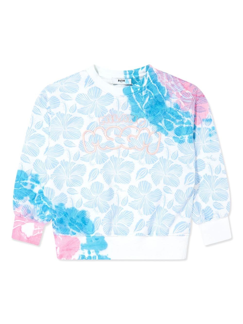 MSGM Kids Sweatshirt mit Blumen-Print - Weiß von MSGM Kids