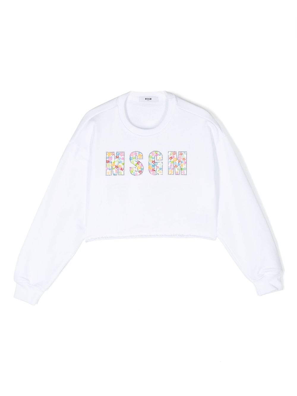 MSGM Kids Sweatshirt mit Pailletten - Weiß von MSGM Kids