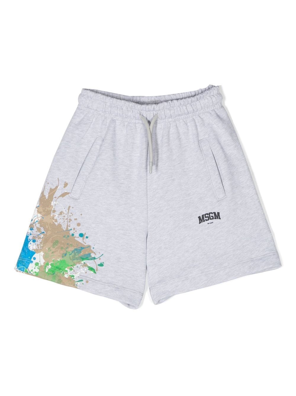 MSGM Kids Shorts mit grafischem Print - Grau von MSGM Kids