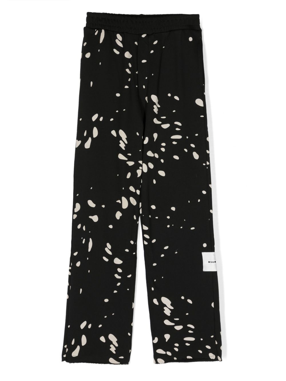 MSGM Kids Hose mit grafischem Print - Schwarz von MSGM Kids