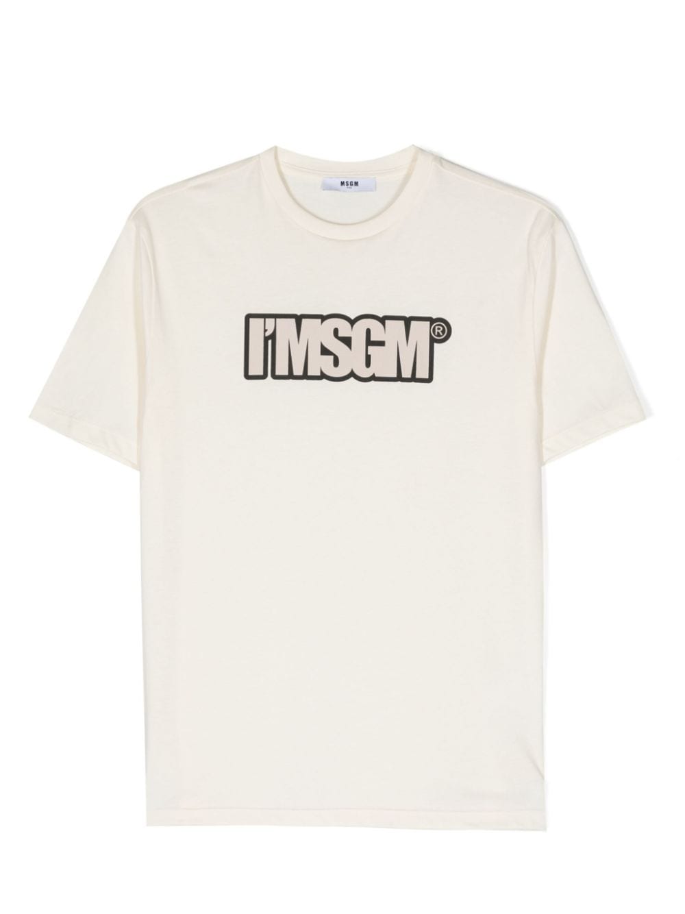 MSGM Kids T-Shirt mit Logo-Print - Nude von MSGM Kids