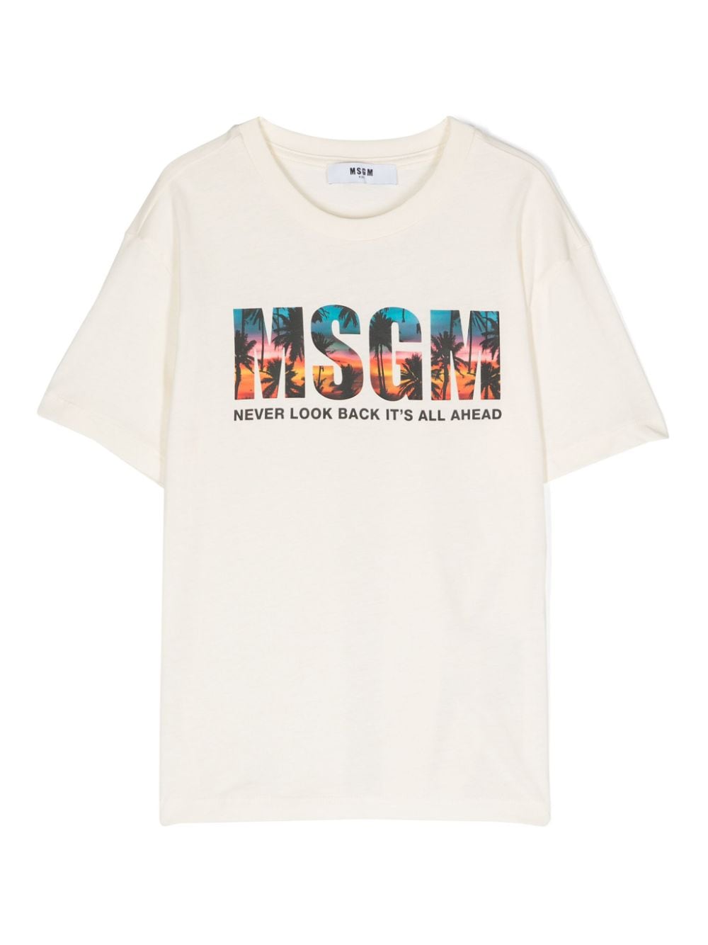 MSGM Kids T-Shirt mit Logo-Print - Nude von MSGM Kids