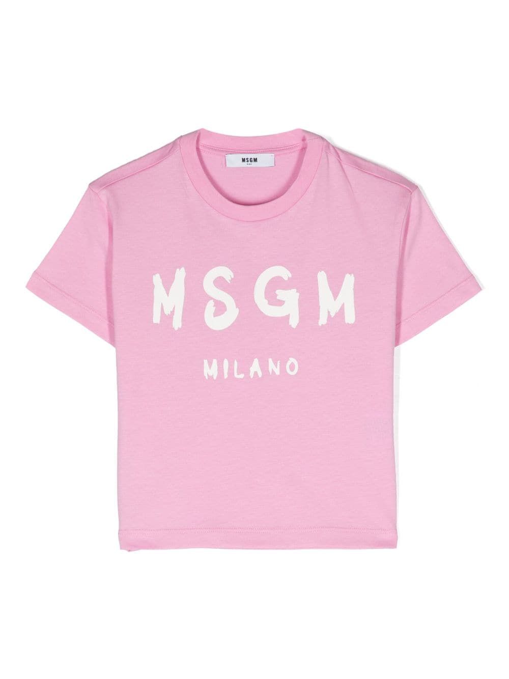 MSGM Kids T-Shirt mit Logo-Print - Rosa von MSGM Kids