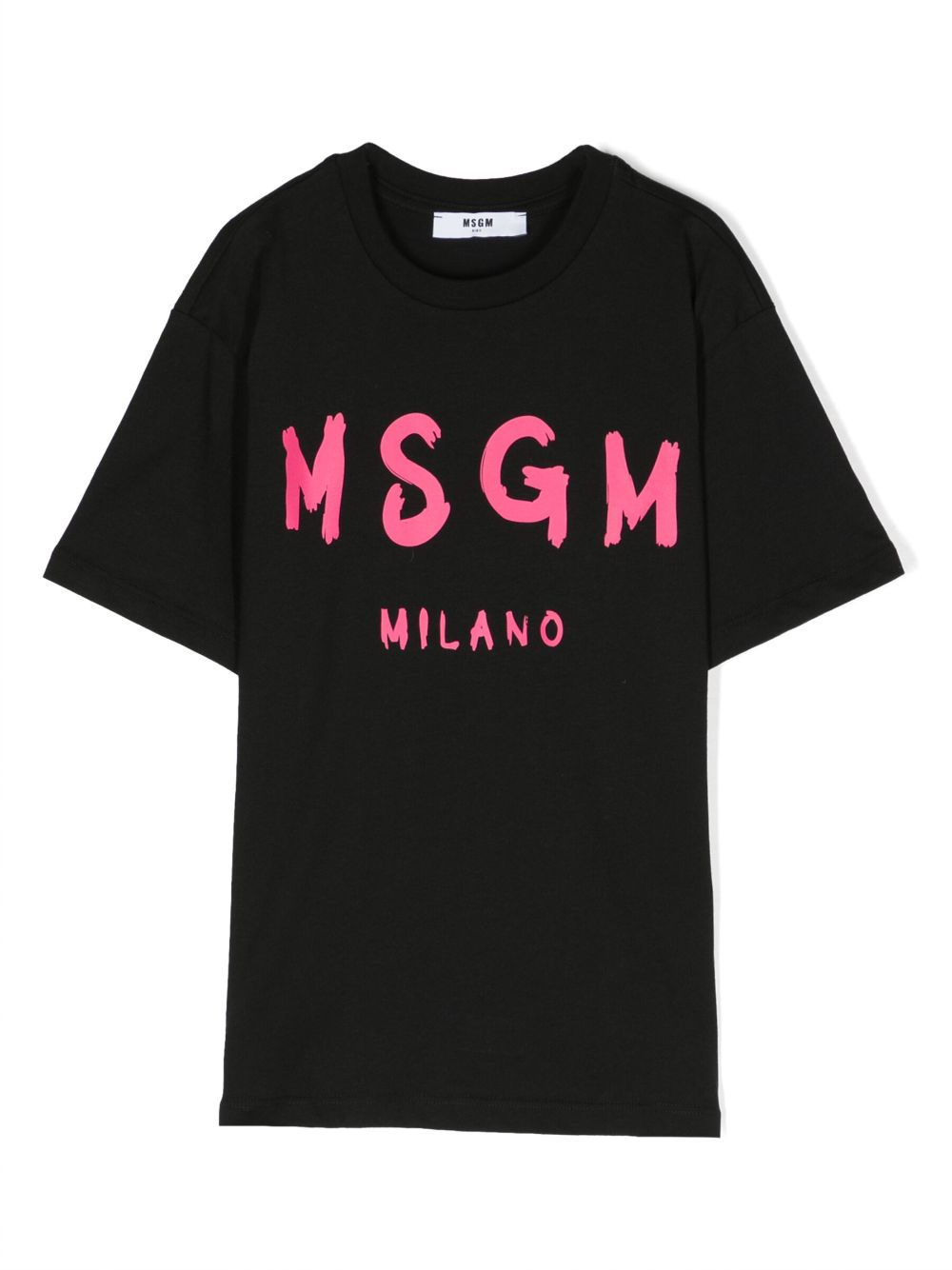 MSGM Kids T-Shirt mit Logo-Print - Schwarz von MSGM Kids