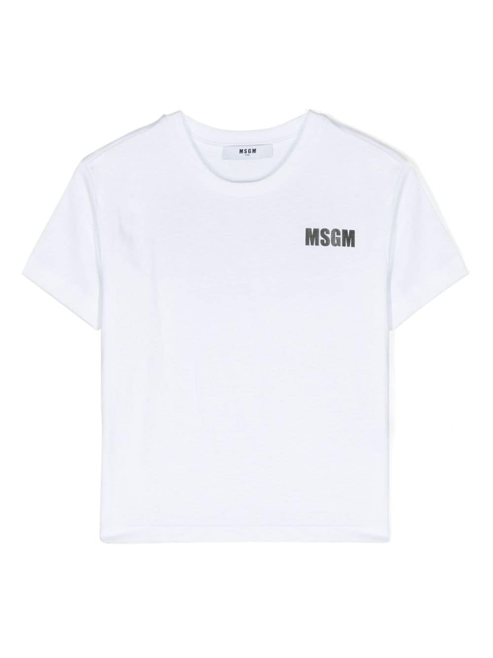 MSGM Kids T-Shirt mit Logo-Print - Weiß von MSGM Kids