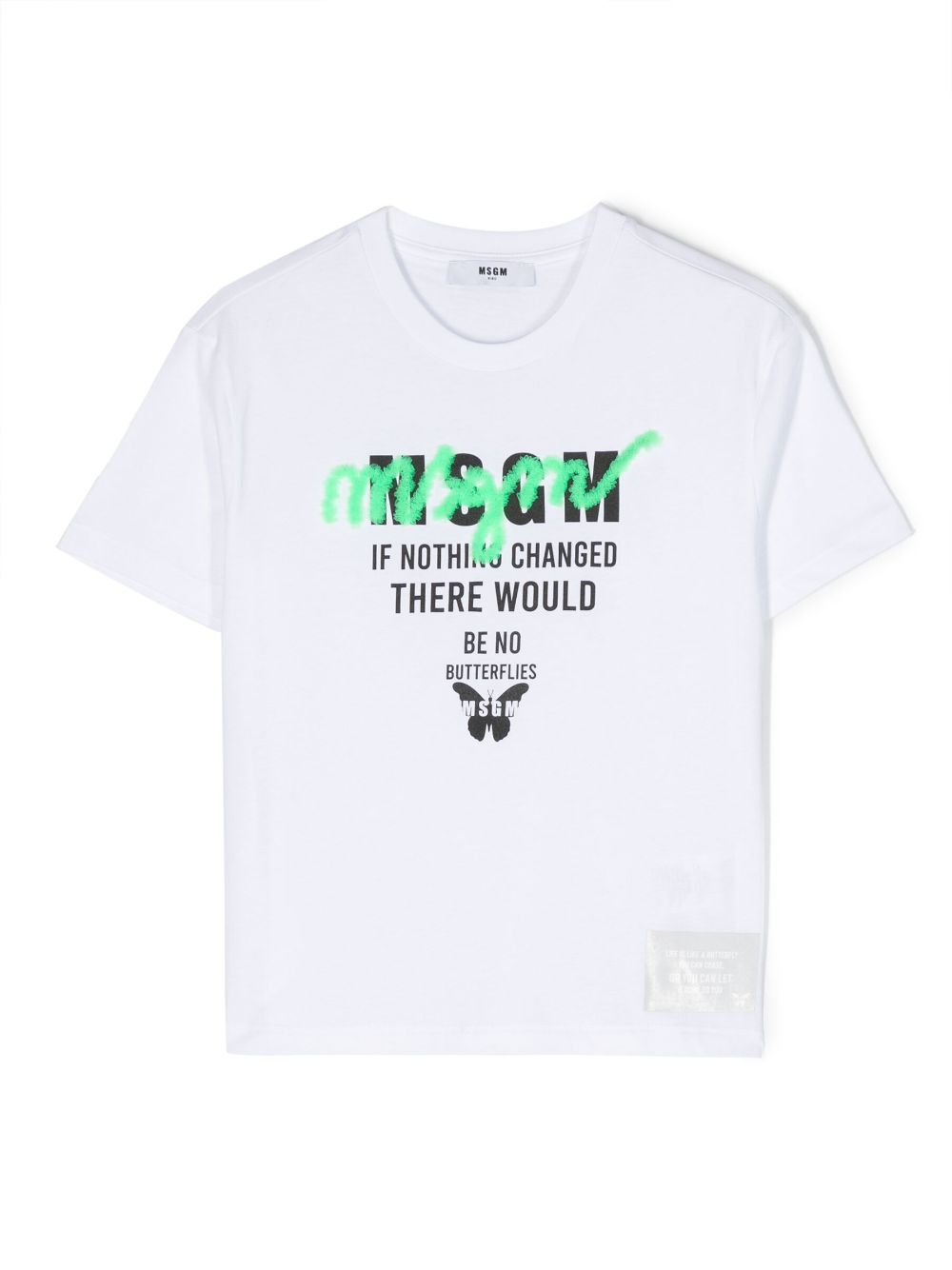 MSGM Kids T-Shirt mit Logo-Print - Weiß von MSGM Kids