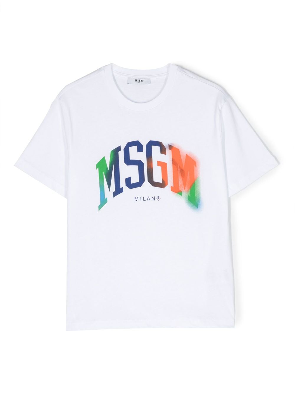 MSGM Kids T-Shirt mit Logo-Print - Weiß von MSGM Kids