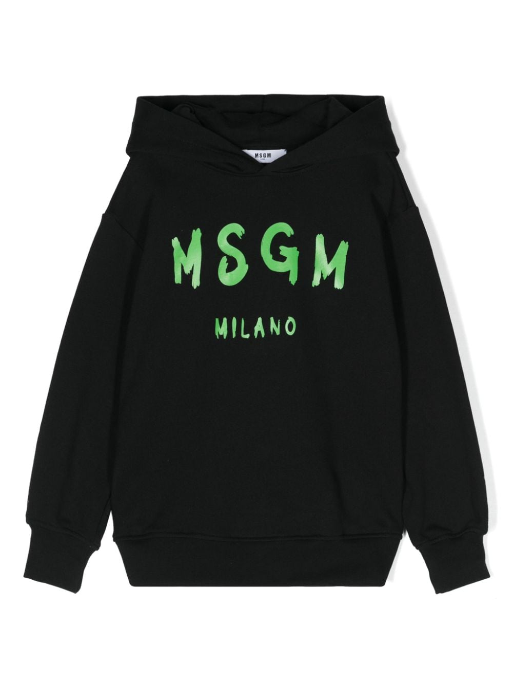 MSGM Kids Hoodie mit Logo-Print - Schwarz von MSGM Kids