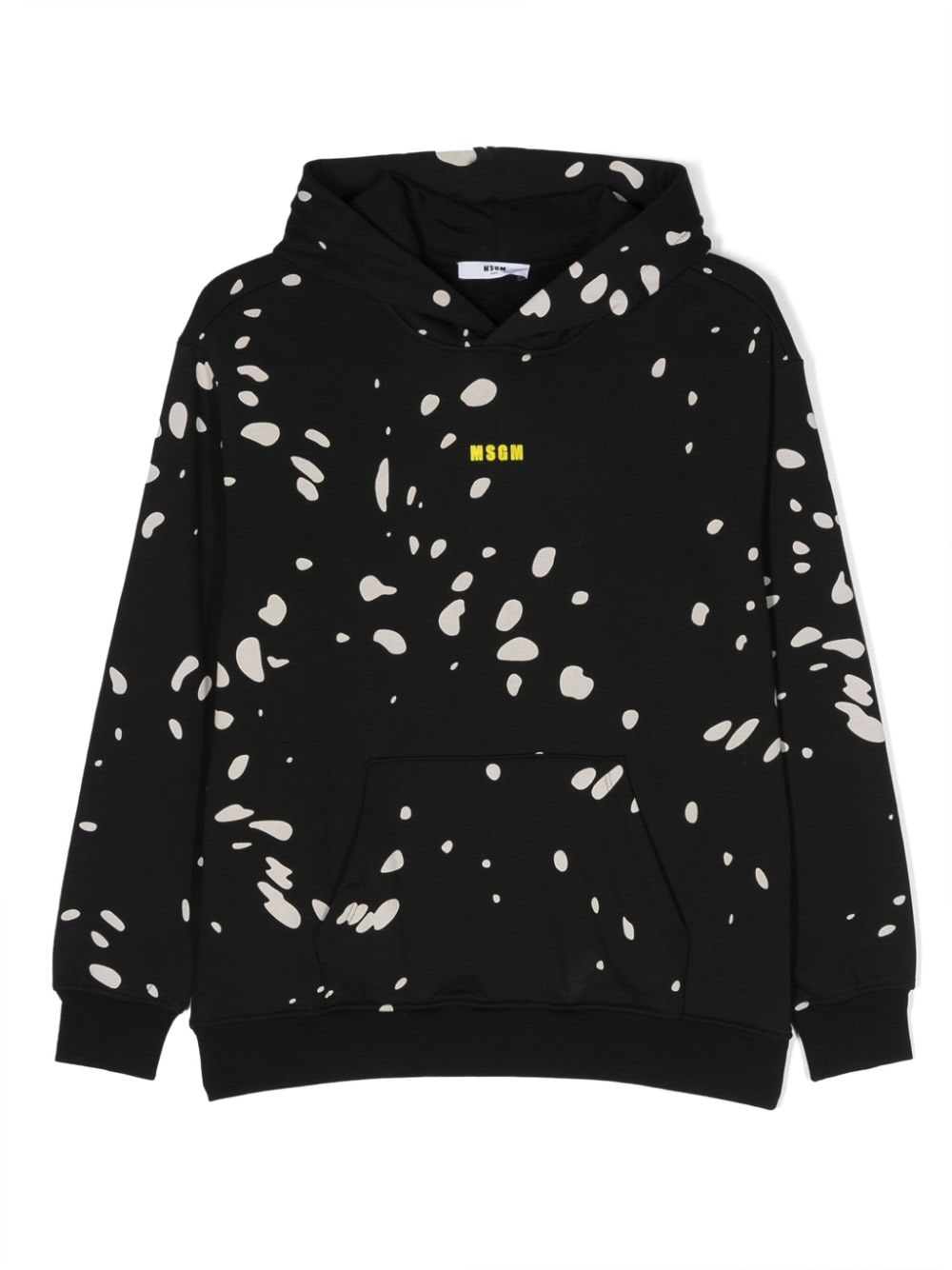 MSGM Kids Hoodie mit Logo-Print - Schwarz von MSGM Kids