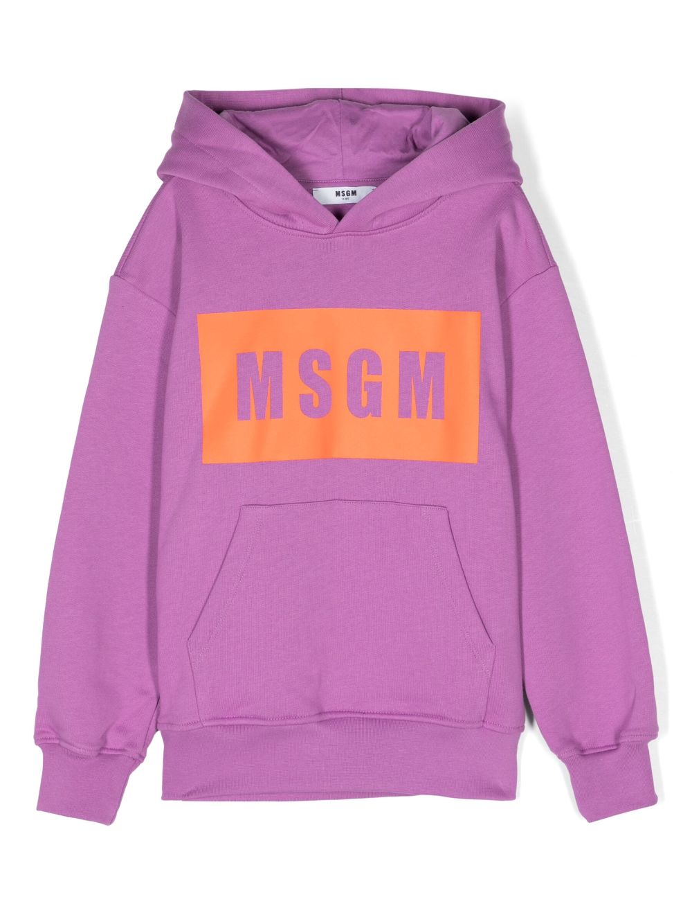 MSGM Kids Hoodie mit Logo-Print - Violett von MSGM Kids