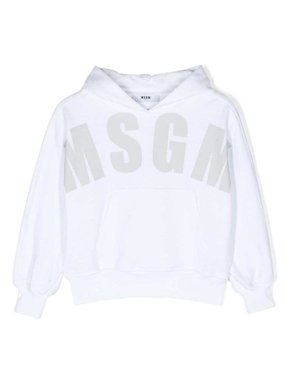 MSGM Kids Hoodie mit Logo-Print - Weiß von MSGM Kids