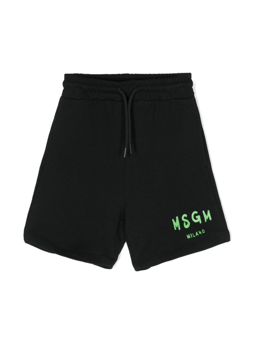 MSGM Kids Shorts mit Logo-Print - Schwarz von MSGM Kids