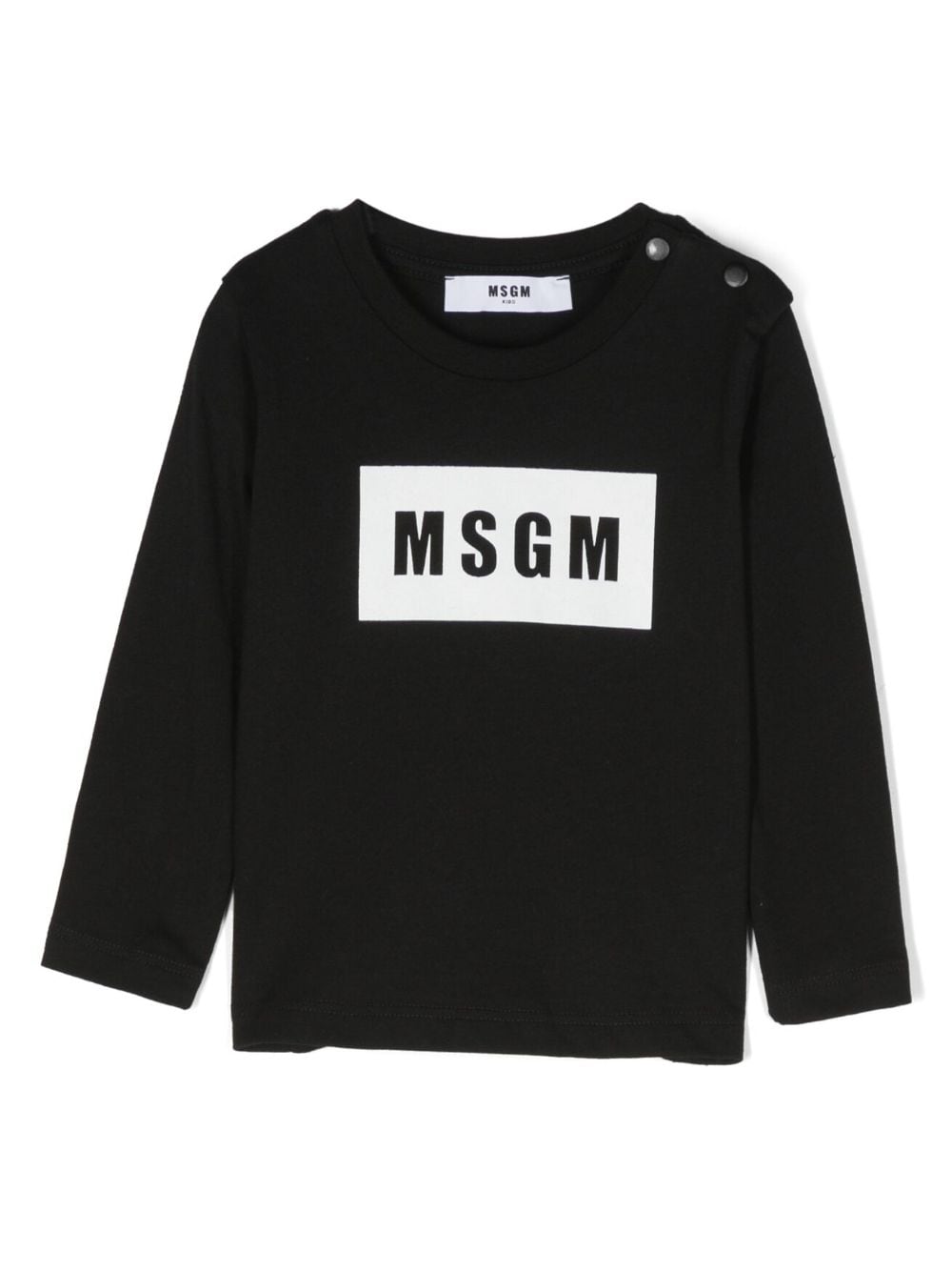 MSGM Kids Sweatshirt mit Logo-Print - Schwarz von MSGM Kids