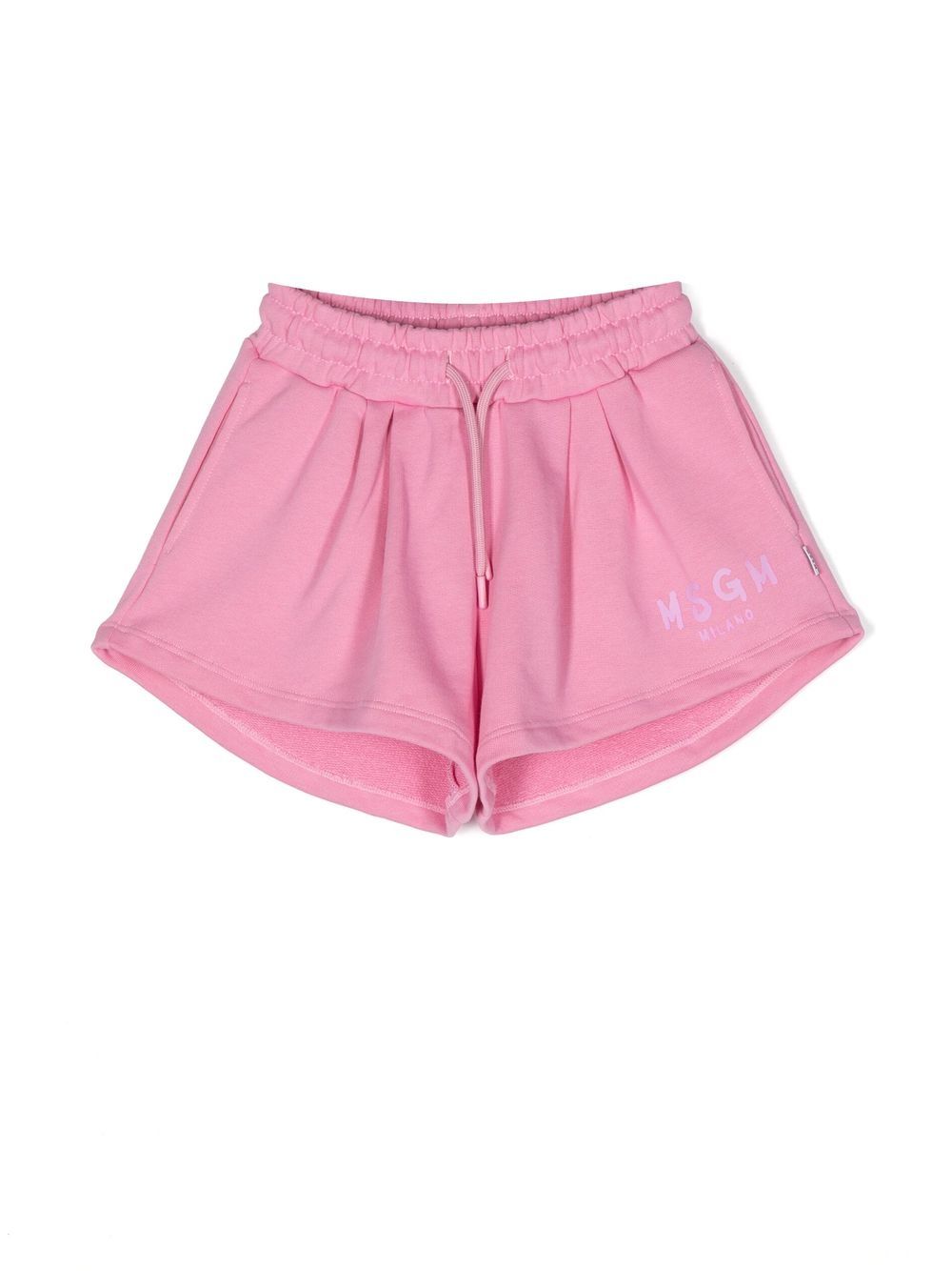 MSGM Kids Shorts mit Logo-Print - Rosa von MSGM Kids